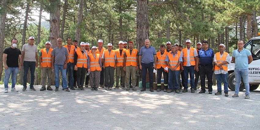 KUYUCAK'TA YANGINA KARŞI ORMANLAR TEMİZLENİYOR