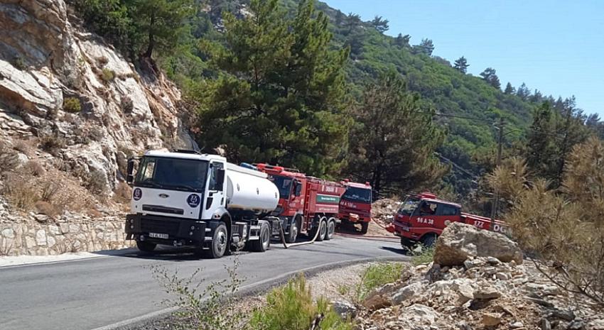 Nazilli Belediyesi'nden Datça'daki yangın bölgesine destek