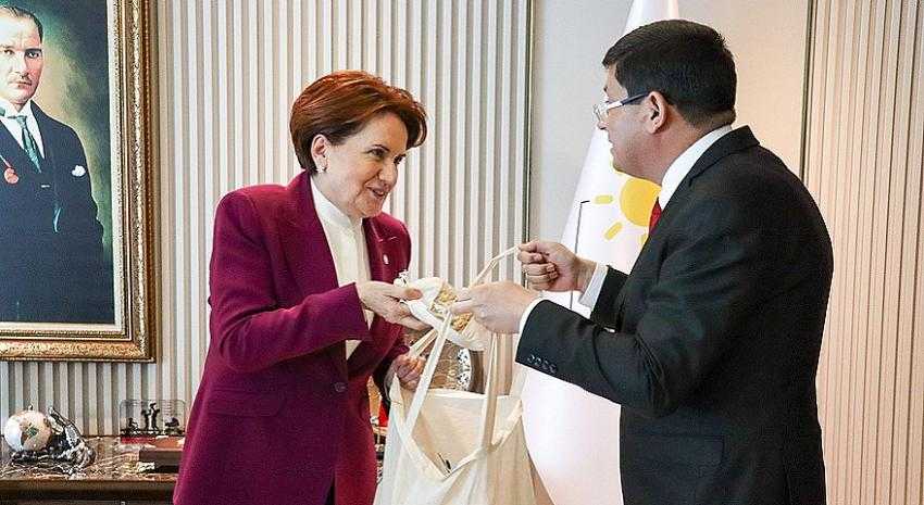 BAŞKAN ÖZCAN, MERAL AKŞENER İLE GÖRÜŞTÜ