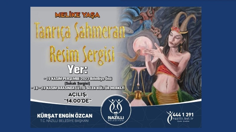 Tanrıça Şahmeran Resim Sergisi sanatseverleri bekliyor