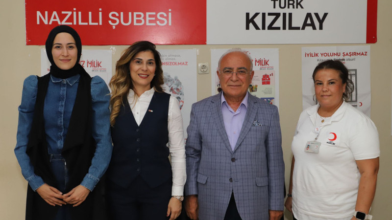 Başkan Vekili Esin Ülkü Beyazıt Kızılay gönüllülerini unutmadı 