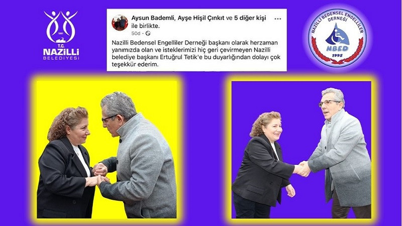 Nazilli Bedensel Engelliler Derneği’nden Başkan Tetik’e teşekkür