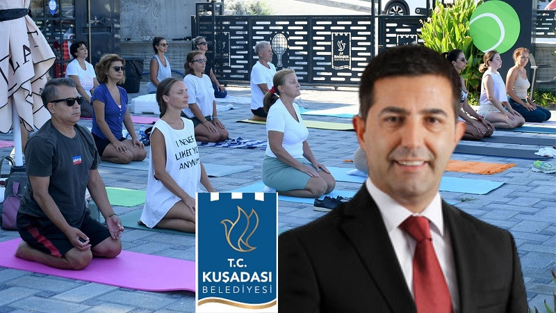KUŞADASI BELEDİYESİ’NİN ÜCRETSİZ YOGA DERSLERİ BAŞLADI
