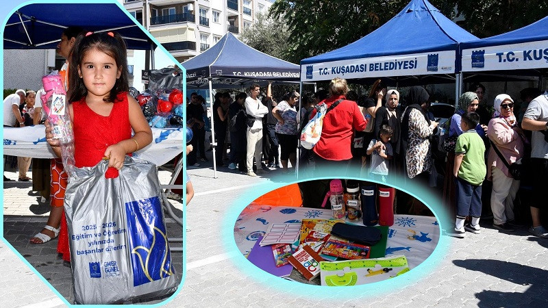 Kuşadası Belediyesi yeni eğitim yılında yine öğrencilerin yanında