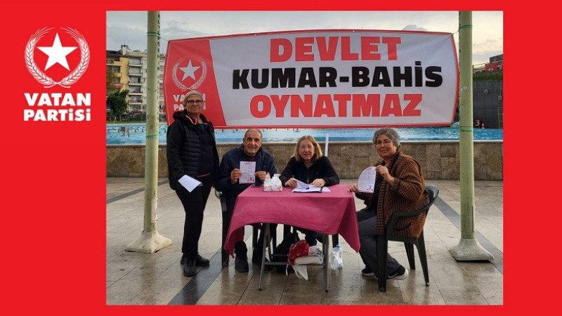 Vatan Partisi Aydın Efeler’de Kumar ve Bahis Karşıtı İmza Kampanyası