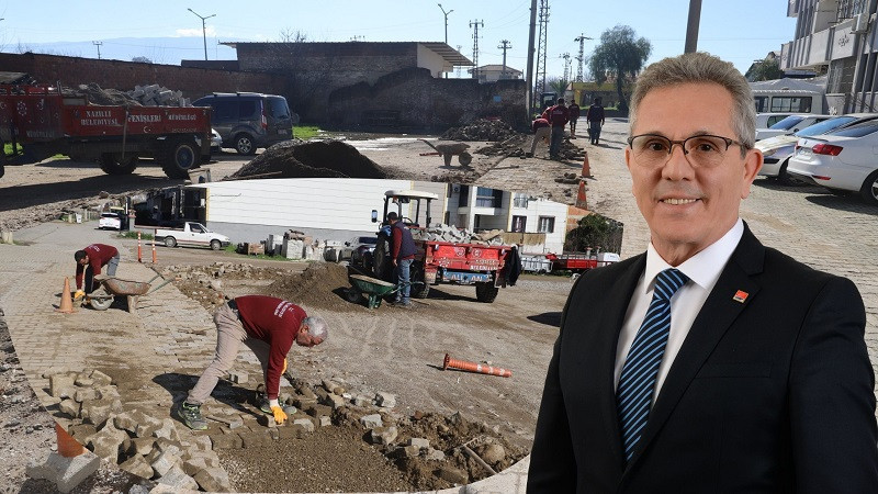 Nazilli’de yol seferberliği:  BOZULAN PARKELER YENİLENİYOR