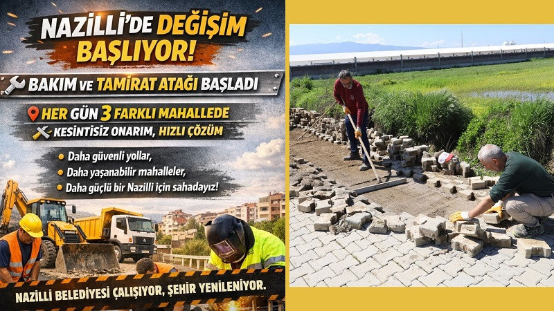 HER GÜN 3 FARKLI MAHALLEDE TAMİRAT YAPILACAK