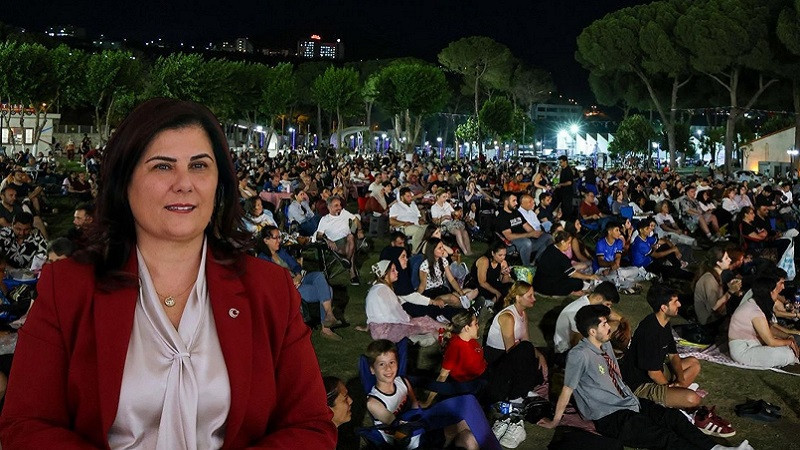 ÇERÇİOĞLU VATANDAŞLARI AÇIK HAVA SİNEMASI İLE BULUŞTURDU