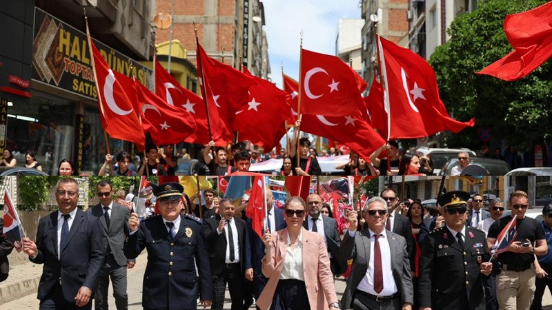 NAZİLLİ’DE 19 MAYIS COŞKUYLA KUTLANDI