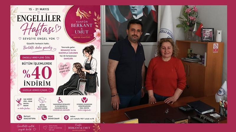 Berkant & Umut Kuaför’den Engelliler Haftası’nda örnek protokol